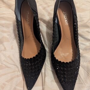 J.Renee Black Sequin Heels